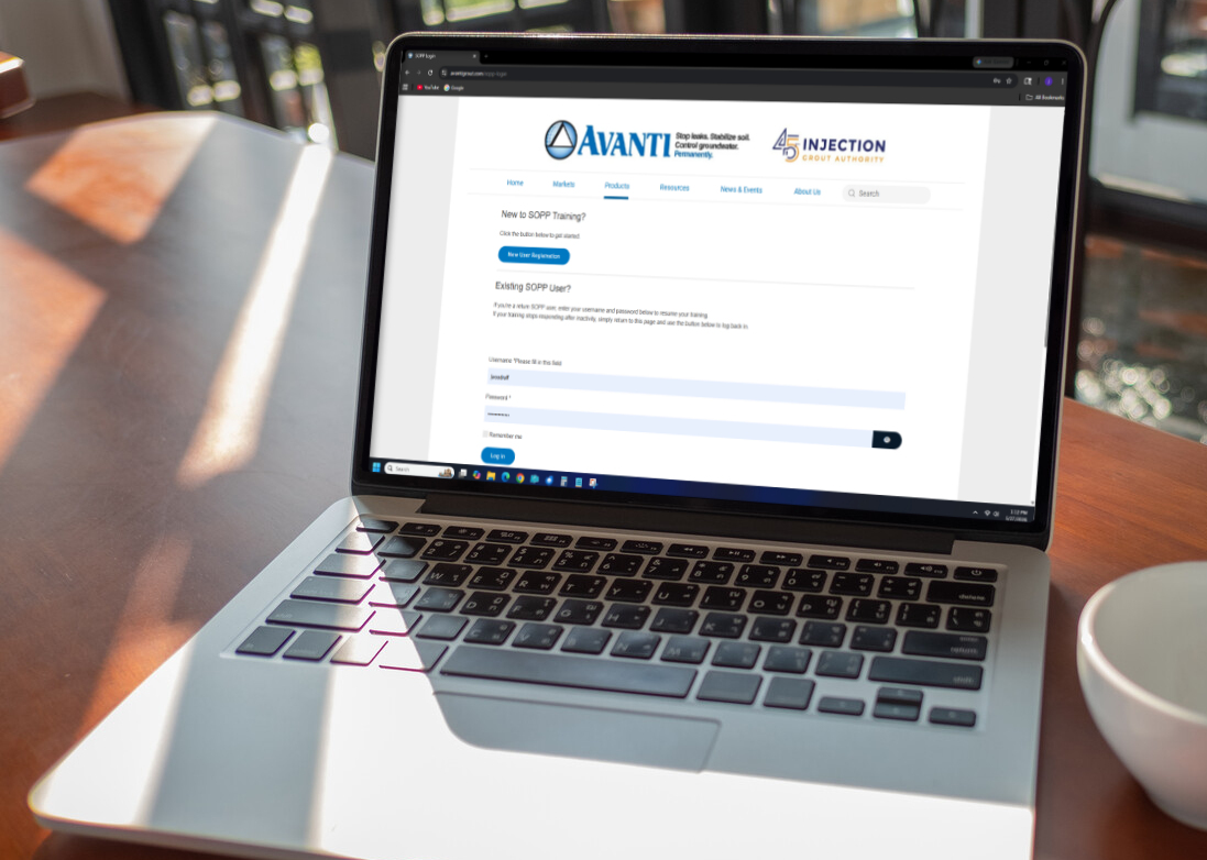 avanti sopp training for users of acrylamide or acrylic injection grouts